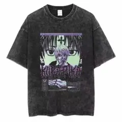 ハンターハンター クラピカ グランジ ビンテージ加工 Tシャツ 半袖 M