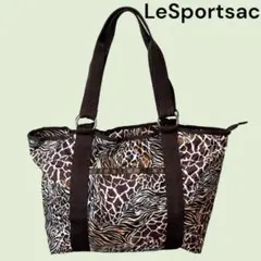 美品 LeSportsac レスポートサック　トートバッグ　軽量　アニマル柄