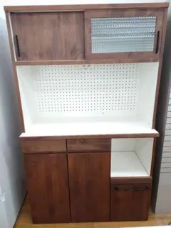 中古　今村家具　レンジボード　日本製 今村家具工芸の天然木アルダー集成材を使用したレンジボードです