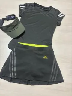 adidas CLIMACOOL スコート ブラック×イエロー S テニスのサムネイル