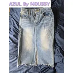 AZULByMOUSSY デニム スカート M 膝丈