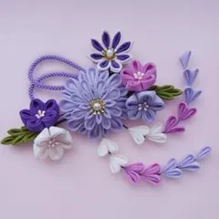 つまみ細工　髪飾り　成人式　振袖　袴　浴衣　七五三　卒業式