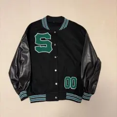 SHEINブラックスタジャン Sロゴ Mサイズ