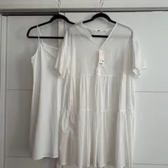 c*☆様 新品　ユニクロ　コットンワンピース　L