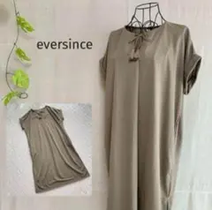 【eversince 】エバーシンスフレンチスリーブワンピース（ Mグレージュ）のサムネイル