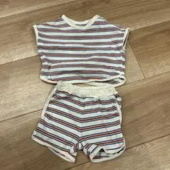 ストライプ柄　セットアップ　60-70cm