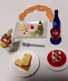 リーメント　メガハウス　ミニチュア　ぷちサンプル　ケーキ　パフェ