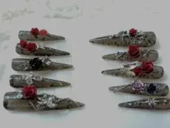 ☆現品☆　ゴシック装飾ネイルチップ