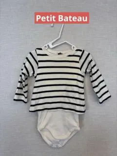 r*m様 Petit Bateau ストライプロンパース6m