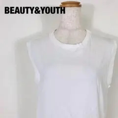 BEAUTY&YOUTH ノースリーブ Tシャツ カットソー 美品　B2