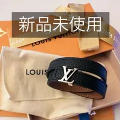 LOUIS VUITTON ブラスレ 二重巻き ブレスレット 黒　茶M6018Eのサムネイル