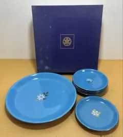 たち吉 花もよう 取り分け揃 大皿 小皿 6点セット レンジ可 長期保管のサムネイル