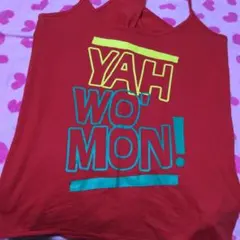 ZUMBA タンクトップ 赤色 グラフィックプリント_JWI