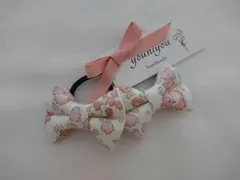 No.571 リバティ キッズ Ssize ヘアゴム ハンドメイド