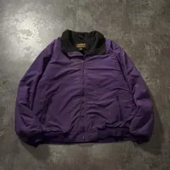 80s USA製Eddie Bauerウォームアップジャケット希少パープル古着