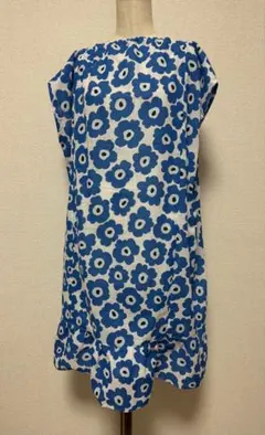 ハンドメイド　花柄　ゆったりワンピース