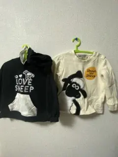 ひつじのショーン トレーナー 裏毛 90cm