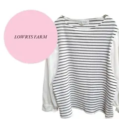 【ローリーズファーム】LOWRYS FARM♡異素材♡カットソー♡袖ブラウス♡М