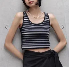 PAGEBOY 2WAY レトロボーダータンク 【新品】 Fサイズのサムネイル