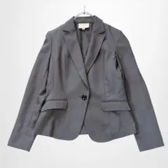 EMMAJAMES テーラードジャケット ストレッチ 肩パット 洗える