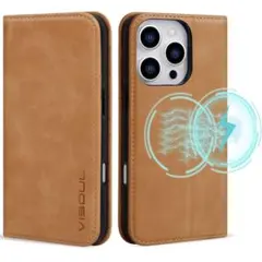 VISOUL iphone16 Pro 対応ケース 手帳型 本革