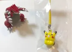 【レア商品】【半額】吉野家ポケモン　グラードン&ピカチュウストラップ