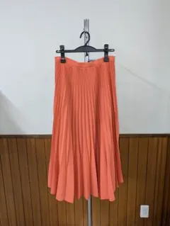 DRESSLAVE ロングプリーツスカート オレンジ　U0526のサムネイル