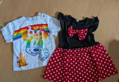 ディズニー ミッキー Tシャツ2点 80cm