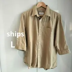 ships シップス リネン シャツ Ｌ