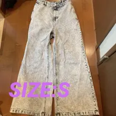 ヴィンテージデザイン フレアデニムパンツ