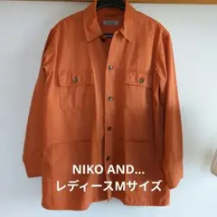 NIKO AND... オーバーサイズレディースジャケット オレンジ