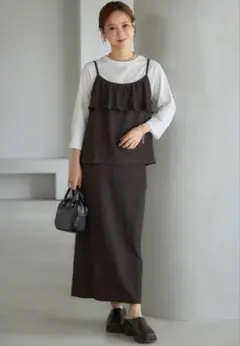 新品タグ付き♡しまむら♡田中里奈mysa closet キャミビスチェ+スカート