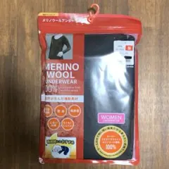 新品★メリノウール100 レディース　M ワークマン　登山　防寒　アウトドア 黒