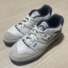 New Balance 550 ホワイト/ネイビー スニーカー箱付き