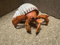 オレンジ色のヤドカリフィギュア