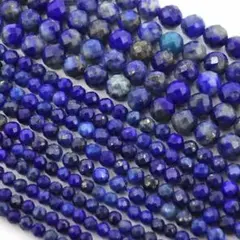 ラピスラズリカット 3mm 1連 天然石 パワーストーン ハンドメイド 小粒
