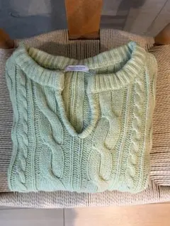 BEAUTY & YOUTH ケーブルニットセーター