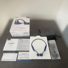 【美品】SHOKZ OPENRUN 骨伝導イヤホン S803 ブルー　おまけ付き