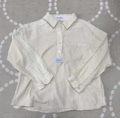 ファミリア familiar 長袖 ブラウス シャツ　イエロー ベージュ