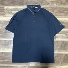 Nike GOLFナイキゴルフ　ポロシャツ 紺　ネイビー襟Sのサムネイル