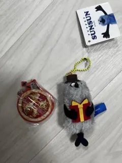 パペットスンスン ゾンゾンマスコット ピザ アクリルキーホルダー セット