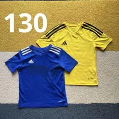 adidas サッカーウェア Tシャツ 2枚セット130