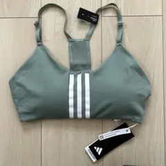 adidas スポーツブラ VL377 グリーンxホワイト