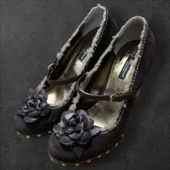 Dolce & Gabbana ローズ スウェード パンプス 37のサムネイル