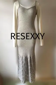 RESEXXY コンビワンピース 鈎針マーメイドセットワンピース