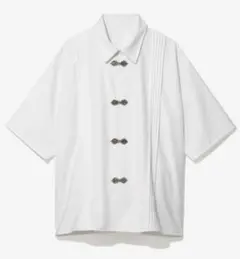 HARE　ハレ　YOSE　メタルボタン ホワイト シャツ　半袖のサムネイル
