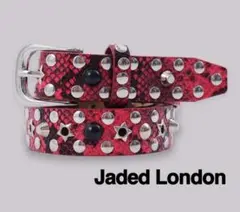 ◆新品◆即日発送◆JADED LONDON　ピンクスタッズベルト 新品】JADED LONDON Pink Asta Belt ピンクベルト JMA4360