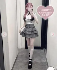 HONEY MEW ティアードフリルスカート イモちゃん ハニーミュウ ピンク