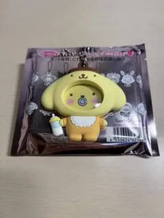 サンリオ　フォトバッジ付きマスコット　ポムポムプリン　ベビーシリーズ