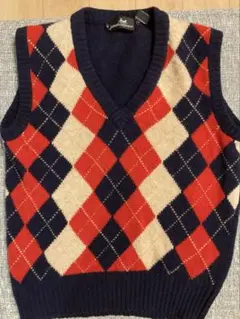 JOHNATHAN STEWART アーガイル柄ニットベスト